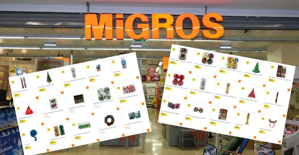 Broşür yayımlandı 100 TL altında: Migros yılbaşı indirimleri başladı! 4'lü yılbaşı topu 81.25 TL, yıldız figürlü yılbaşı zincir süs 39.90...