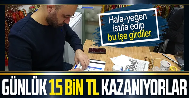 Günlük ciro 15 bin lirayı buluyor! Hala-yeğen memurluktan istifa etti tespih işine girdi maaşlarının iki katını kazanıyorlar