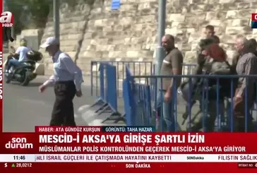 Mescid-i Aksa'ya girişe şartlı izin!