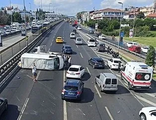 Haliç Köprüsü’nde trafiği kilitleyen kaza