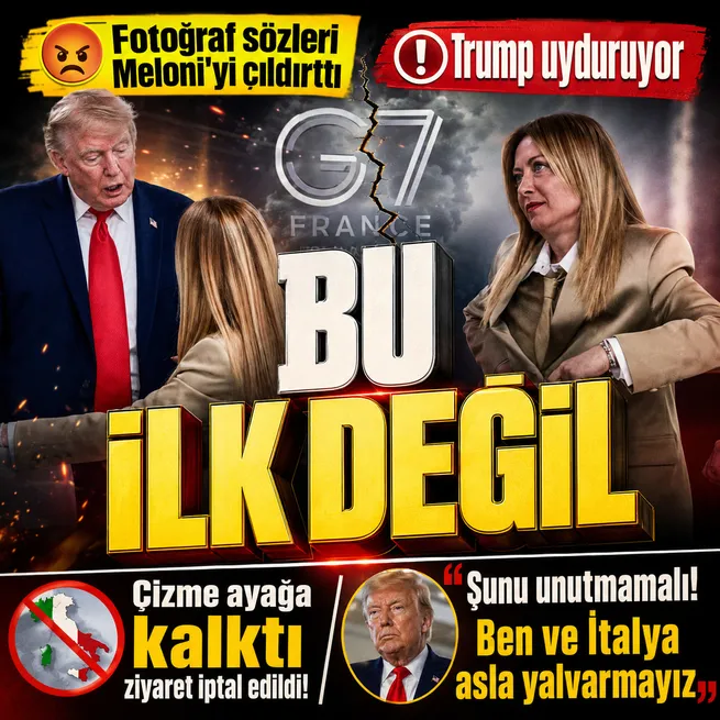 ABD ve İtalya arasında fotoğraf gerilimi! Meloniden Trumpa tepki: Açıklamaları tamamen uydurmadır | Tajaninin Amerika ziyareti iptal edildi