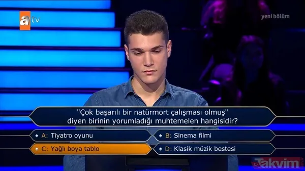 Kim Milyoner Olmak İster'e damga vuran Türkçe sorusu: Hangisi TDK sözlüklerinde tanımı olan bir ifade değildir? - 16