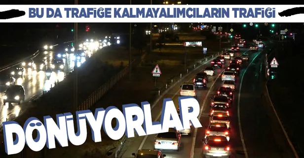 Ramazan Bayramı için tatile çıkan vatandaşlar erken dönünce 43 ilin geçiş güzergahında trafik yoğunluğu oluştu