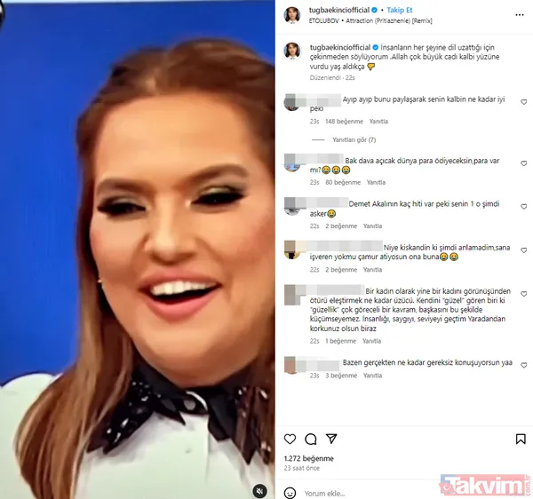 Tuğba Ekinci Demet Akalın'a kafayı fena taktı öyle şeyler paylaştı ki görenler inanamadı "Saçı yok kel çok büyük cadı yüzüne vurdu yaşlandıkça" - 10