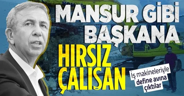 Mansur Yavaş yönetimindeki Ankara Büyükşehir Belediyesi’nde skandal! Define avına çıktılar