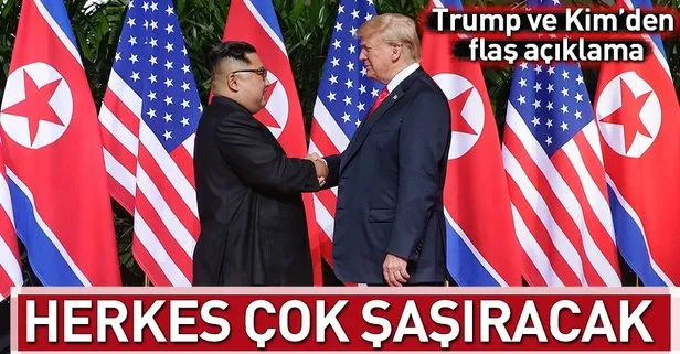 Trump ve Kim’den flaş açıklama