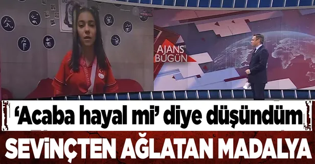 Tokyo'dan bronz madalya ile dönen milli yüzücü Sevilay Öztürk A Haber'e konuştu: 'Acaba hala hayalde miyim?' diye düşündüm