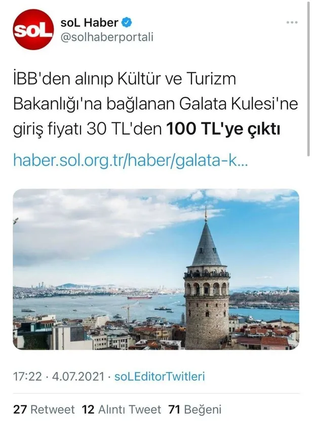 halk-tv-yol-tv-ve-sol-tvden-yalan-teroru-galata-kulesine-giris-100-tl-oldu-iddiasi-patladi-1625413389945.jpeg Halk TV, YOL TV ve Sol TV’den yalan terörü! "Galata Kulesi'ne giriş 100 TL oldu" iddiası patladı-3