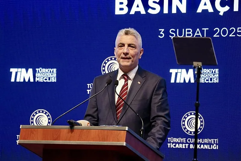 Ocak ayı dış ticaret verileri, Ticaret Bakanı Ömer Bolat, Ulaştırma ve Altyapı Bakanı Abdulkadir Uraloğlu, Türkiye İhracatçılar Meclisi (TİM) Başkanı Mustafa Gültepe ve diğer ilgililerin katılımıyla Trabzon'da düzenlenen toplantıyla duyuruldu. Ticaret Bakanı Bolat, ocak ayı dış ticaret verilerini açıkladı. (AA)