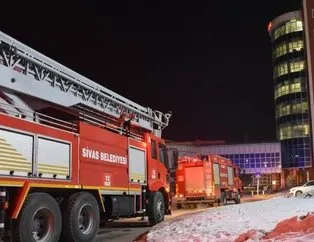 Sivas’ta hastanede çıkan yangın söndürüldü