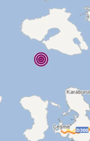 AFAD duyurdu: İzmir Karaburun açıklarında deprem!