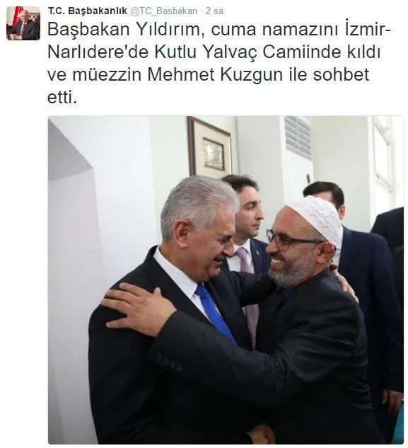 Başbakan Yıldırım'dan darp edilen müezzine ziyaret-1