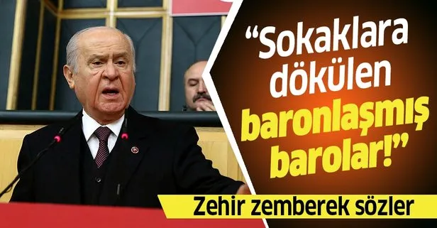Son dakika: MHP lideri Devlet Bahçeli’den flaş baro açıklaması