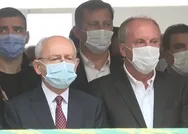 Bekir Coşkunun cenazesinde yan yana saf tutan Kemal Kılıçdaroğlu ve Muharrem İnce birbirleriyle konuşmadı