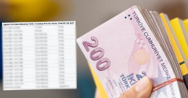 Erken emekli olabileceklerin listesi yenilendi! Talih kuşu size de konmuş olabilir! Hemen SGK ilk giriş tarihinize bakın