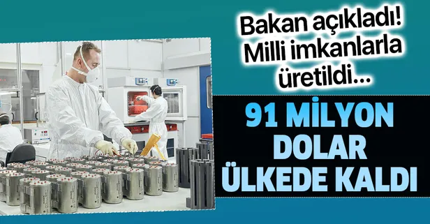 Son dakika: Bakan Mustafa Varank açıkladı: Milli imkanlarla üretilen ısıl piller sayesinde 91 milyon dolar ülkede kaldı