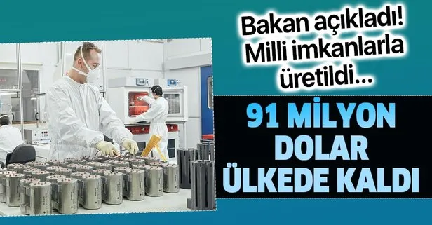 Son dakika: Bakan Mustafa Varank açıkladı: Milli imkanlarla üretilen ısıl piller sayesinde 91 milyon dolar ülkede kaldı