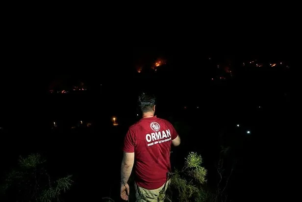 Marmaris'te orman yangını! Sabotaj ihtimali var mı? Bakan Kirişci: Yangın kontrol altına alınma aşamasında-1