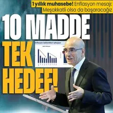 Hazine ve Maliye Bakanı Mehmet Şimşek ekonomi programında ilk yılın muhasebesini paylaştı! Hedef enflasyonda tek hane: Kararlılıkla uygulayarak başaracağız
