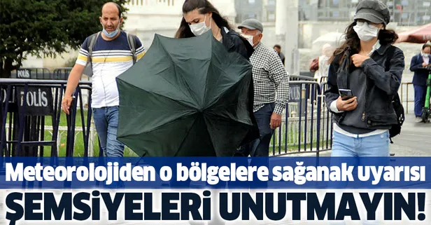 HAVA DURUMU | Meteorolojiden o bölgelere son dakika sağanak uyarısı! 15 Kasım 2020 Pazar