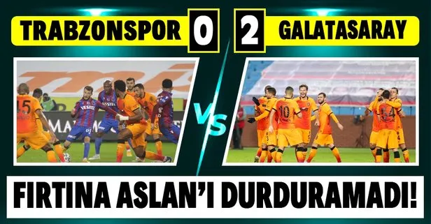 Trabzonspor 0-2 Galatasaray | MAÇ SONUCU