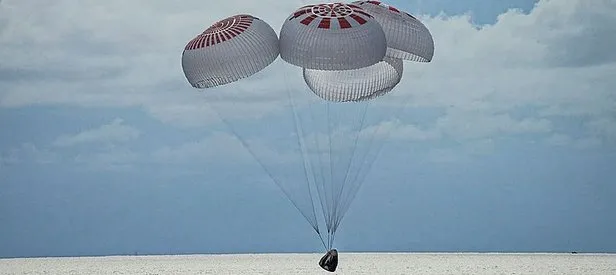 SpaceX’in uzay yolculuğu sona erdi