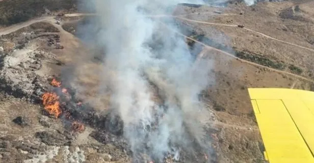 İzmir’de çöplükte çıkan yangın ormana sıçradı!
