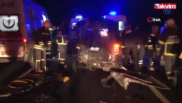 Düzce'de korkunç kaza: 2 ölü 7 yaralı