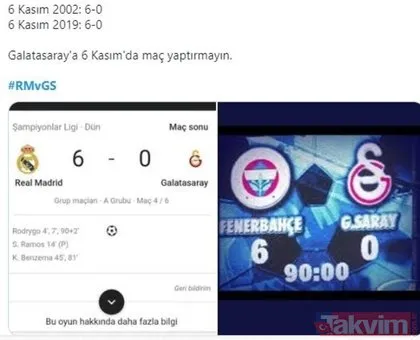 Galatasaray yine 6-0 yenildi sosyal medyada capsler patladı