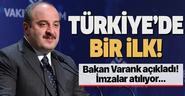 Son dakika: Bakan Mustafa Varank duyurdu: Türkiye’de bir ilk!