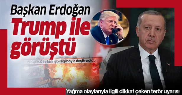Son dakika: Başkan Erdoğan Trump ile görüştü