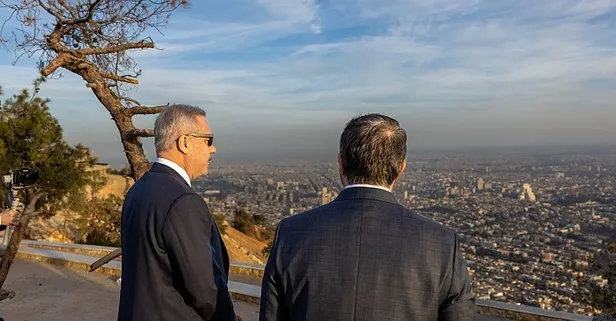 Kasyun Dağı'ndan Şam'ı seyir keyfi! Dışişleri Bakanı Fidan Suriyeli mevkidaşıyla bir araya geldi