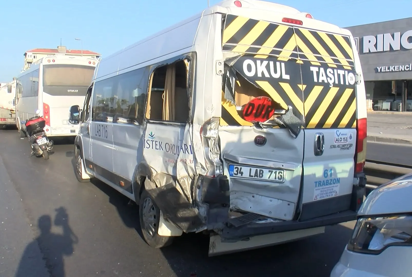 Yol tartışması zincirleme kaza getirdi