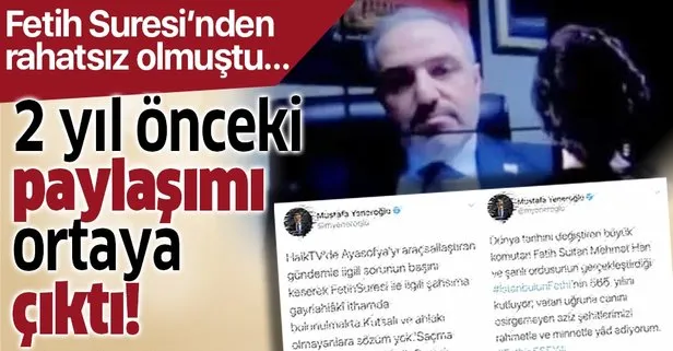 DEVA Partili Mustafa Yeneroğlu Ayasofya’da Fetih Suresi okunmasından rahatsız olmuştu! 2 yıl önceki paylaşımı ortaya çıktı