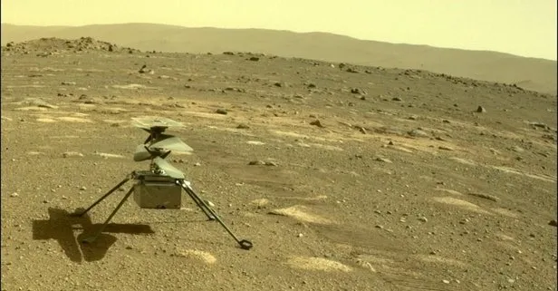 NASA’nın helikopteri Ingenuity Mars’tan ilk renkli fotoğrafı gönderdi