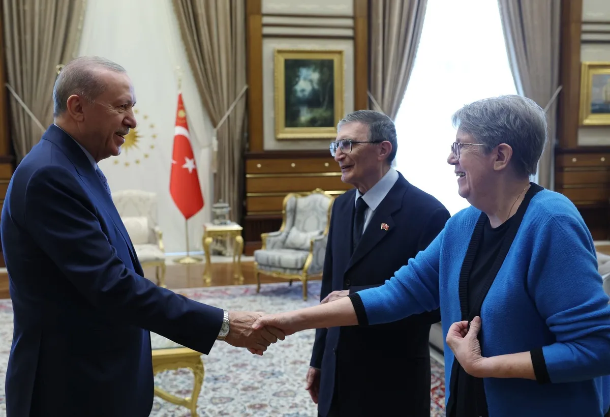 baskan-erdogan-nobel-odullu-aziz-sancari-kulliyede-kabul-etti-1793017585803.jpeg Görüşme basına kapalı gerçekleşti (Foto: AA)