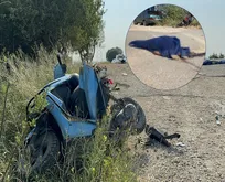 Eskişehir’de acı olay | Otomobilin çarptığı motosikletli feci şekilde can verdi