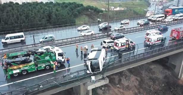 TEM Otoyolu Mahmutbey Viyadüğü’nde facianın eşiğinden dönüldü! Yurttan ve dünyadan haberler