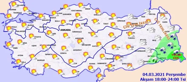SON DAKİKA: Meteorolojiden o illere yoğun kar uyarısı | 4 Mart İstanbul'da hava nasıl olacak?-5