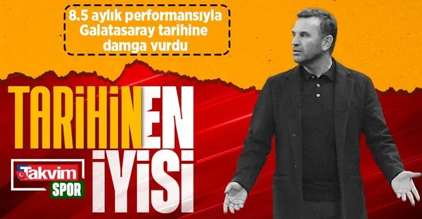 Okan Buruk 8.5 ayda ki performansıyla Galatasaray tarihine damga vurdu