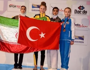 Milli tekvandocu Selen Gündüz’den bayrak dersi