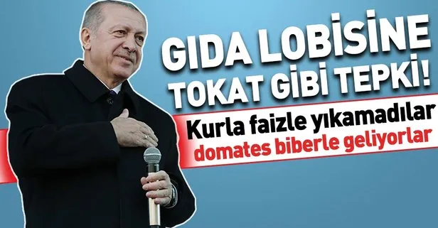 Başkan Erdoğan: Kurla faizle yıkamadılar domatesle biberle geliyorlar