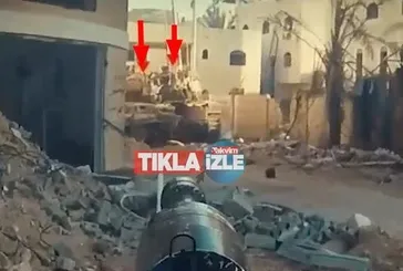 Hamas, İsrail’e ait askeri araçları vurduğu videoyu yayınladı!