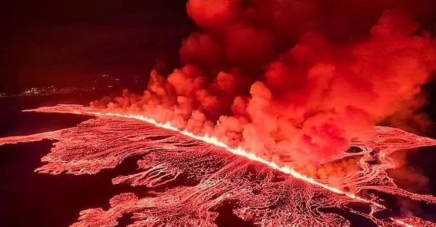 İzlanda’da yanardağ patlaması: Aralık ayından bu yana dördüncü! Grindavik’e yaklaştı: OHAL ilan edildi