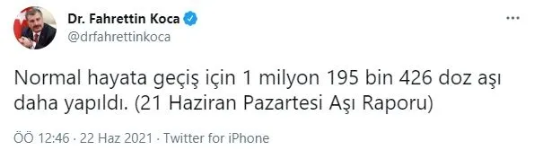 saglik-bakani-fahrettin-koca-21-haziran-raporunu-paylasti-1-milyon-195-bin-426-doz-asi-1624315161071.jpg Sağlık Bakanı Fahrettin Koca 21 Haziran raporunu paylaştı: 1 milyon 195 bin 426 doz aşı-1