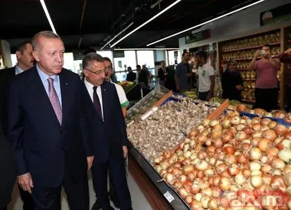 Başkan Erdoğan alışveriş yaptı! O detay gözlerden kaçmadı!