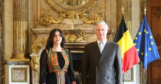 Belçika'da bir ilk! Filistin Büyükelçisi Kral'a mektup sunarak görevine başladı