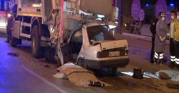 SON DAKİKA: Ankara’da feci kaza! Otomobil, çöp kamyonuna ok gibi saplandı: 1 ölü