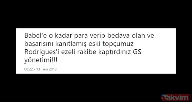 Galatasaray taraftarı Fenerbahçe'nin Garry Rodrigues transferi sonrası çıldırdı