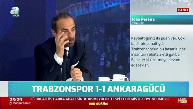Trabzonspor - Ankaragücü maçının ardından Reha Kapsal'dan hakeme sert tepki! "Bir şehrin kaderiyle bu kadar oynanmaz"